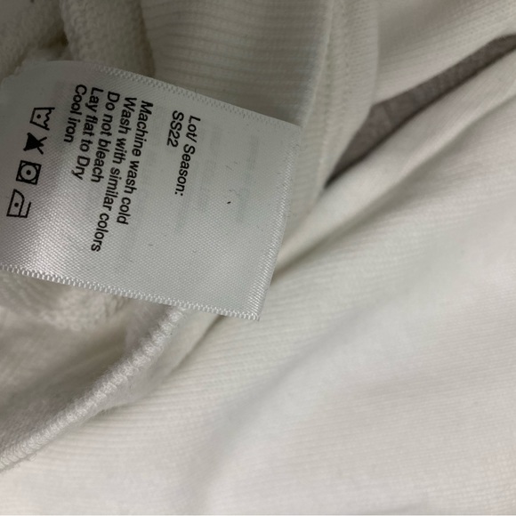 R13 logo hoodie. Color ecru. Size Large - Picture 6 of 8